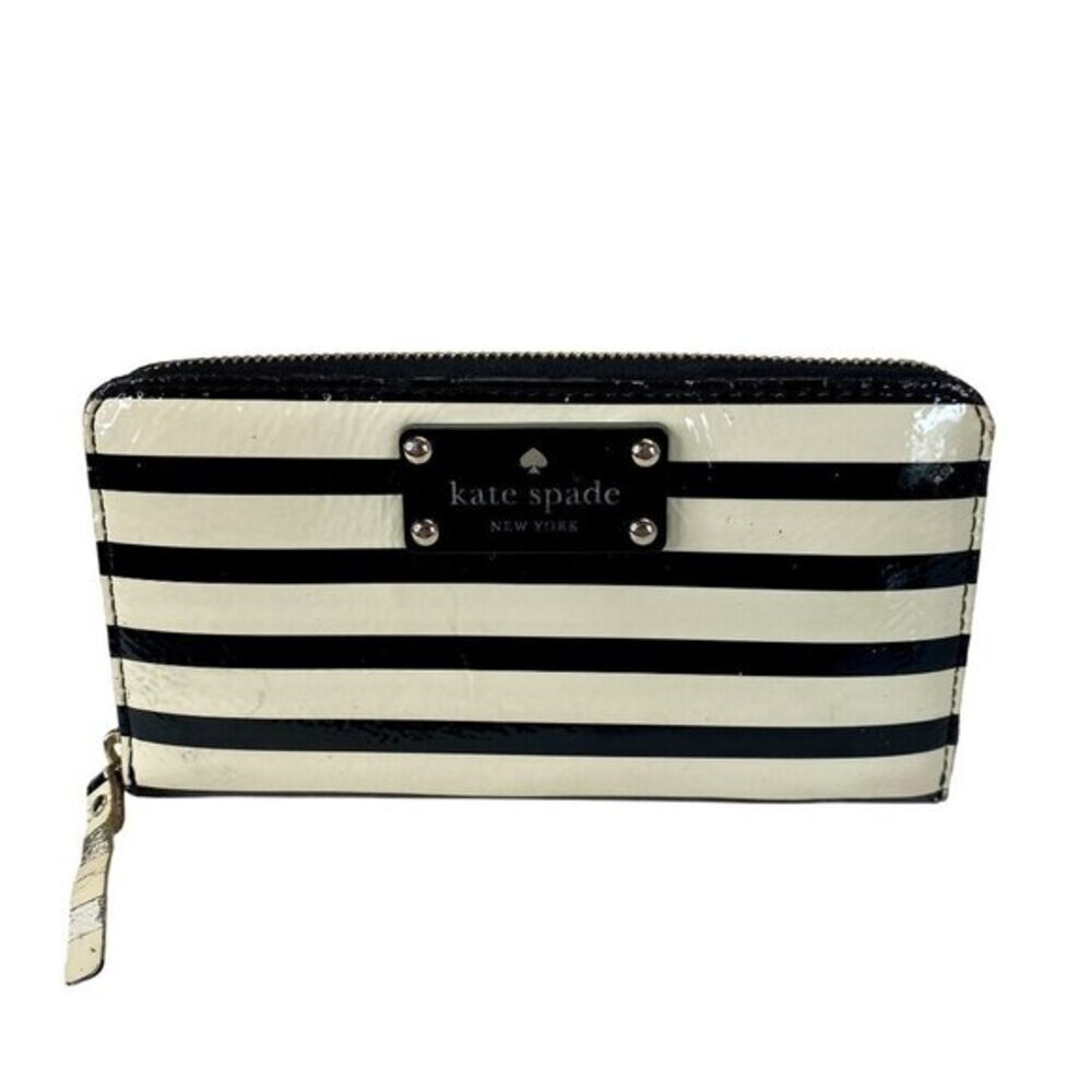 Kate Spade New York Striped Zip-Around Wallet